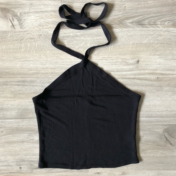 Garage Y-Front Halter Crop Tank - Picture 2 of 4